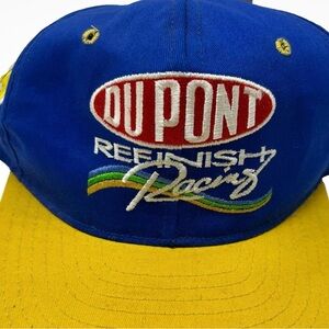 Vintage Jeff Gordon DuPont Racing Blue and Yellow Cap